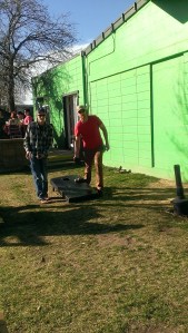 Ben & Seth playing corn hole