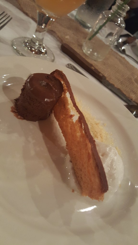 Dark Chocolate Mousse with Sweet Focaccia